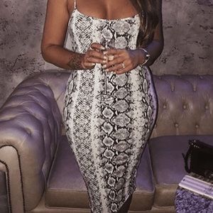 Snake skin dress